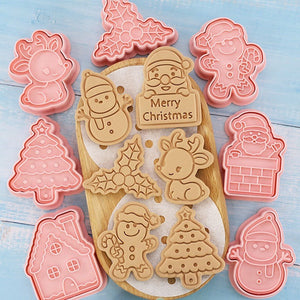 8 Moldes Para Galletas Cortador Galletas Cortadores Navidad