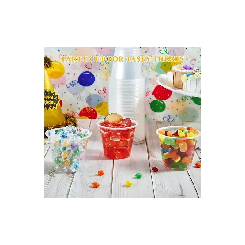 X200 Vasos Plásticos Desechables 5oz Vasos Desechables Para Bebidas Frías 5oz 148ml Vasos Descartables 5oz Vasos... Transparente