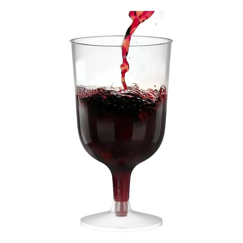 50 Copas De Vino Copa Acrilico Copa Plastico Copas 6oz/177ml Transparente