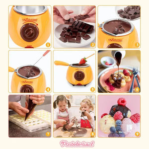 Maquina Para Derretir Chocolate Fondue Chocolate Máquina Calentadora Para Chocolate Olla Fondue Maquina Para Derretir... Amarillo