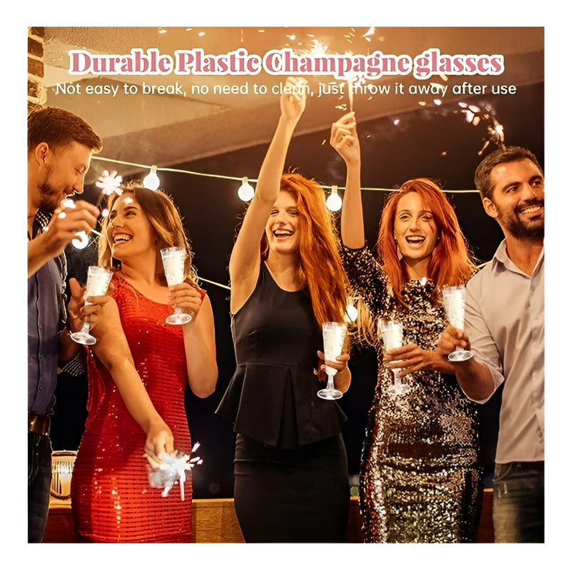 20 Copas De Champagne Copa Acrilico Copas Champaña 5oz/162ml Transparente