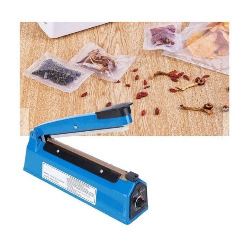 Sellador De Bolsa Selladora Maquina Selladora Selladora 20cm Azul 200mm Z0001