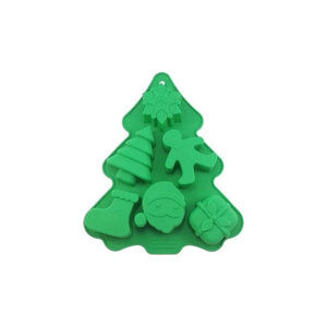 Molde De Silicona Molde Navidad Moldes Navideños Arbol Regal