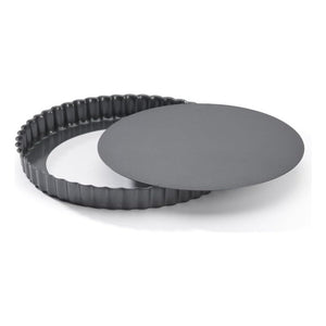 Molde Tartaleta Pie Desmotable 26cm Cocina Repostería Color Gris Oscuro