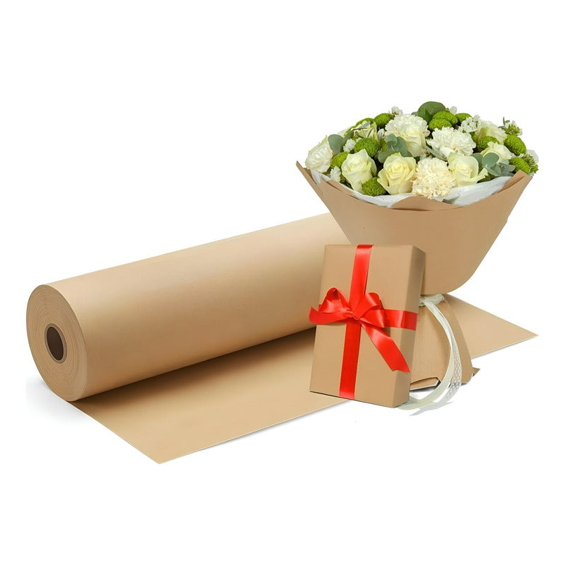 Rollo Papel Kraft Rollo Papel Embalaje Rollo Papel 57x230mts Marrón Claro / Rollo Papel Kraft 57x230mts