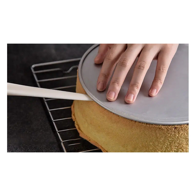 Molde Desmontable Aluminio Gris 24cm Para Torta Queque Tarta Molde Redondo De Aluminio Fondo Desmontable Moldes Redondos De Aluminio Para Queques Utensilios De Reposteria Para Tortas Pasteleriuscl