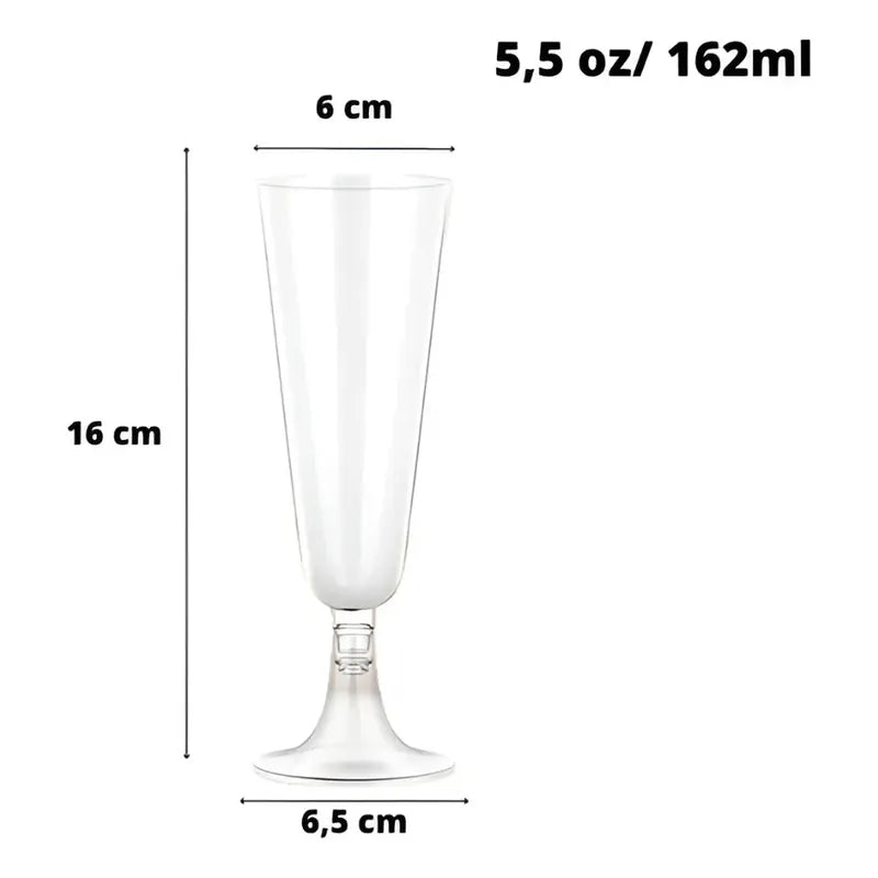 30 Copas De Champagne Copa Acrilico Copas Champaña 5oz/162ml Transparente