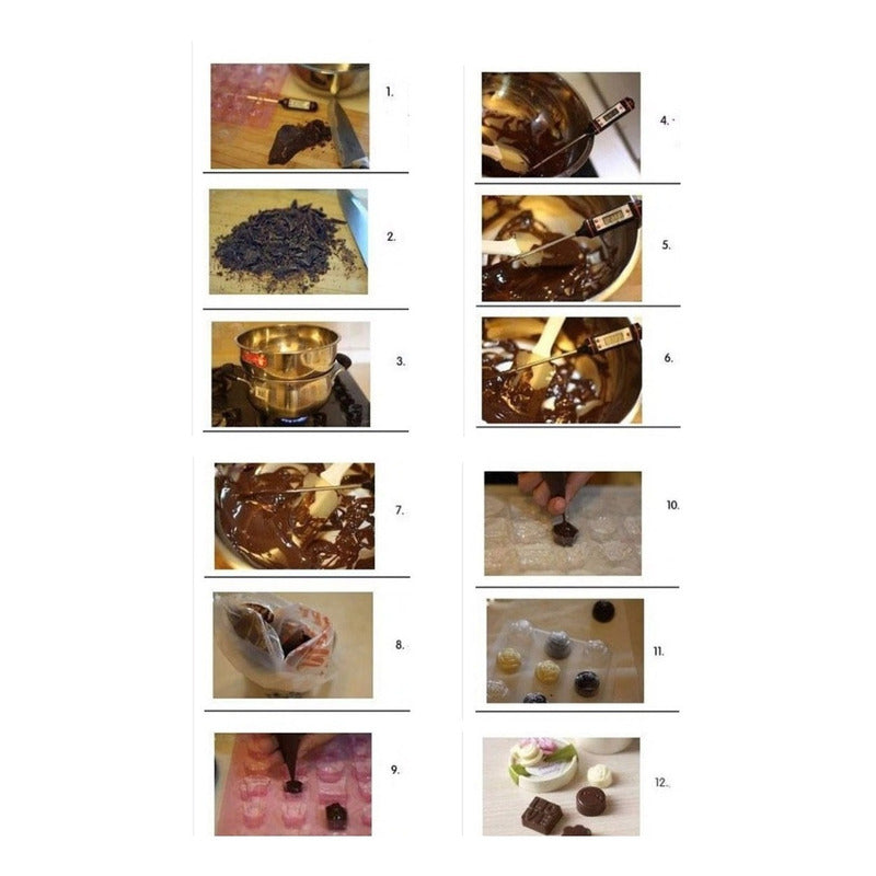 4 Moldes Chocolate Moldes De Chocolate Policarbonato Trufa