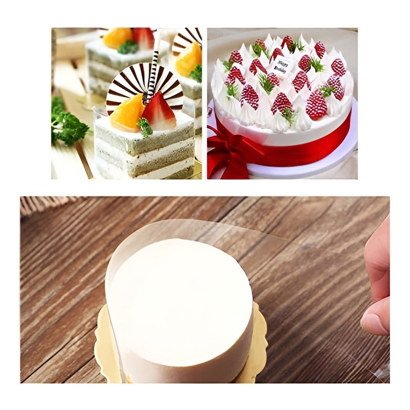 Molde Acetato Reposteria Rollo De Acetato Rollo De 16cmx16m Blanco