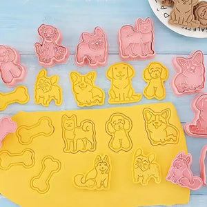 Moldes Para Galletas Perros Molde Galletas Mascotas Cortador Rosa