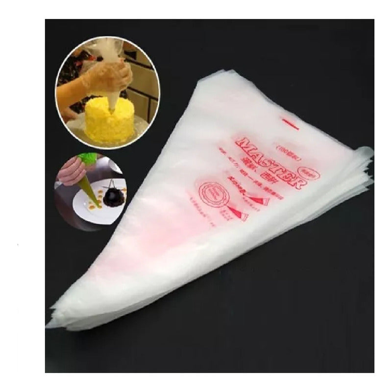 100 Mangas Pastelera Desechables Manga Pasteleras Desechable Blanco