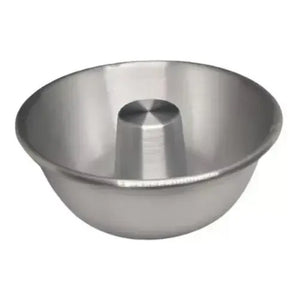 Molde Torta Molde Queque Redondo Molde Aluminio Flanera 26cm Gris Claro