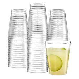 X100 Set Vasos Desechables Vaso Plastico Acrilicos 438ml Transparente 438 Ml