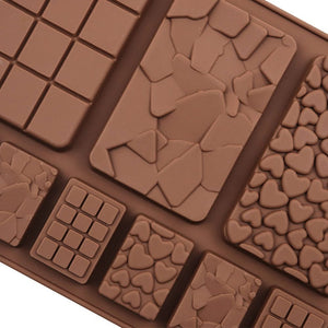 X2 Moldes De Chocolate Moldes Barra De Chocolate Silicona B9