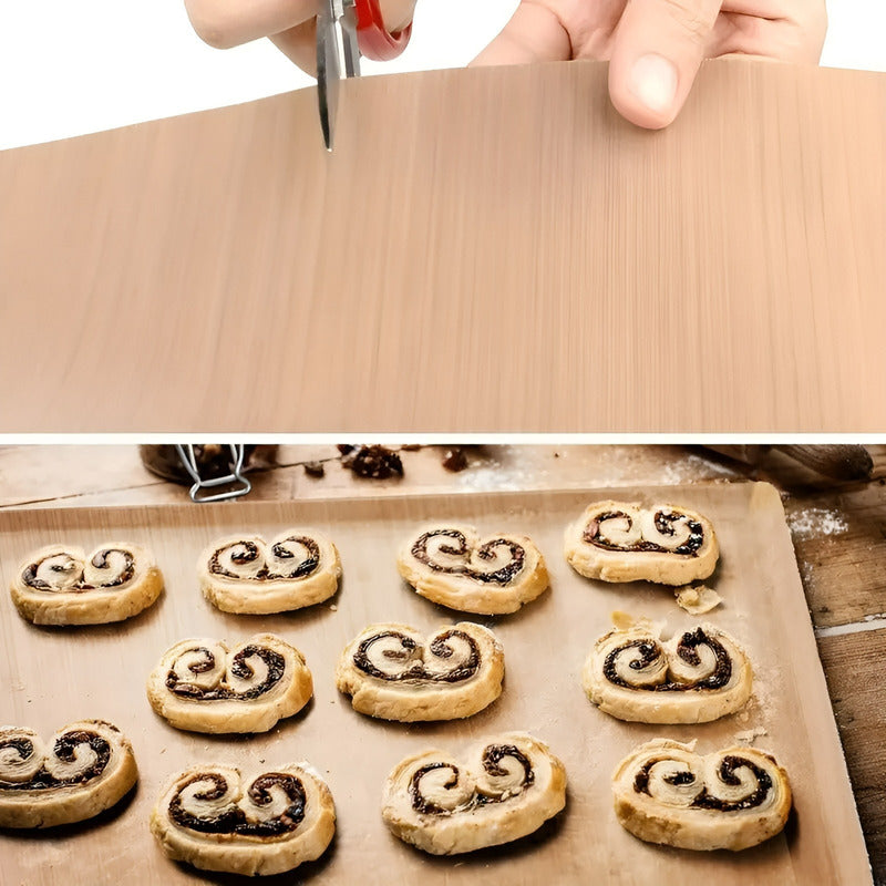 Lamina Teflon Horno Lamina Antiadherente Teflon Mat 60x40cm Marrón