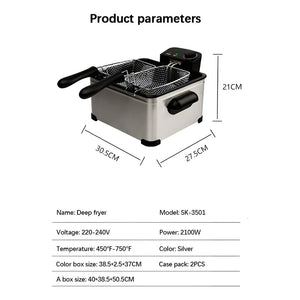 Freidoras Electricas Freidora De Aceite Freidora Papas 5.0l