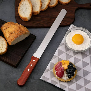 Cuchillo De Cocina Cuchillo Sierra Cuchillos Reposteria 20cm Marrón