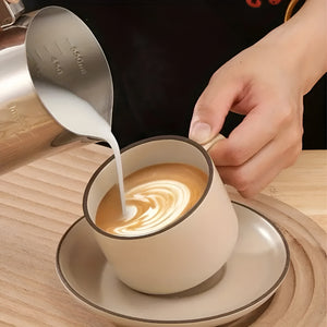 Jarra Leche Acero Lechero Barista Espumador De Leche 550ml Plateado / Jarra Leche Acero 550ml