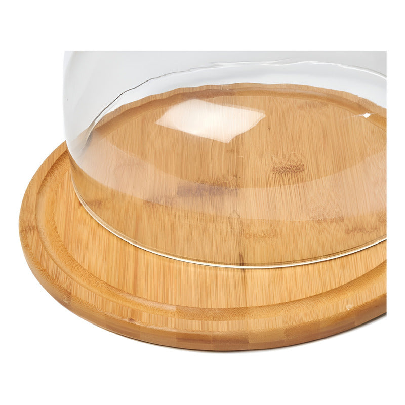 Base Para Torta Porta Torta Cupula De Vidrio Exhibición 25cm