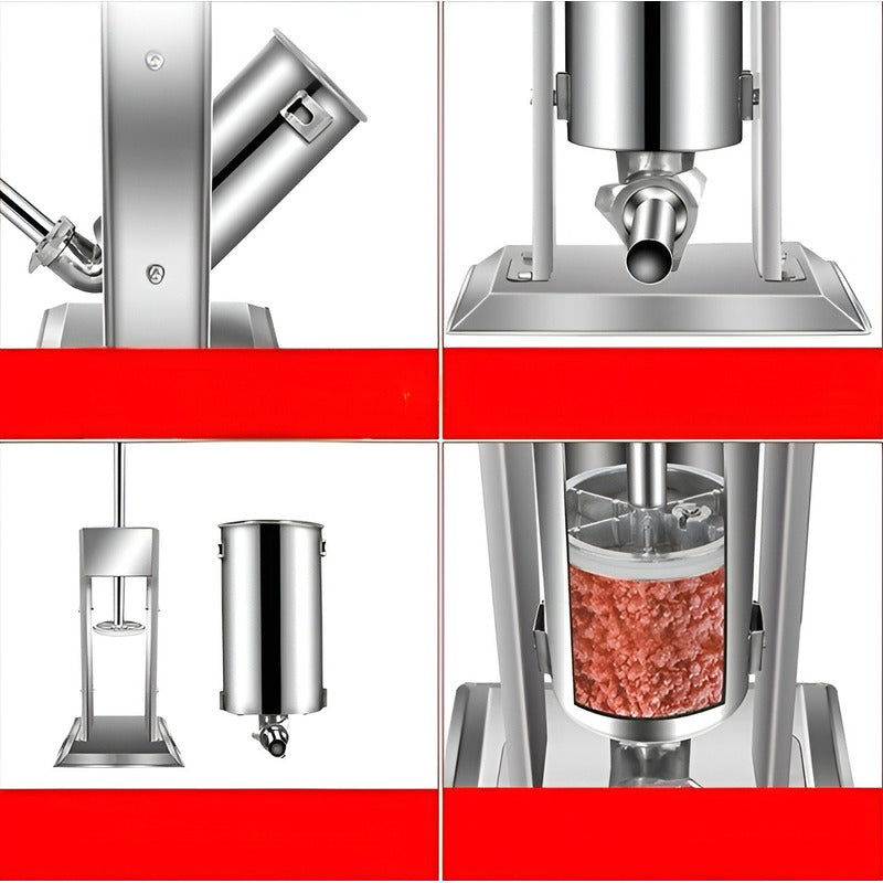 Embutidora Manual Embutidoras De Chorizos Salchichas 10l Embutidora Manual 10l