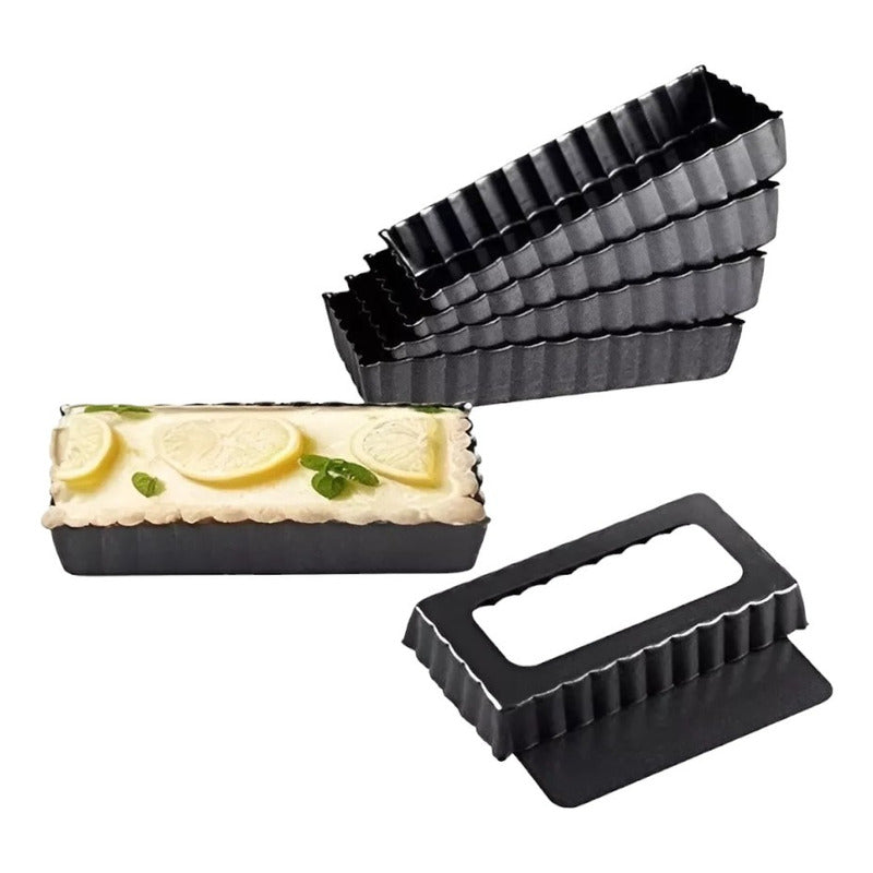 Pack X24 Moldes Desmontables Moldes Rectangular Individual Gris