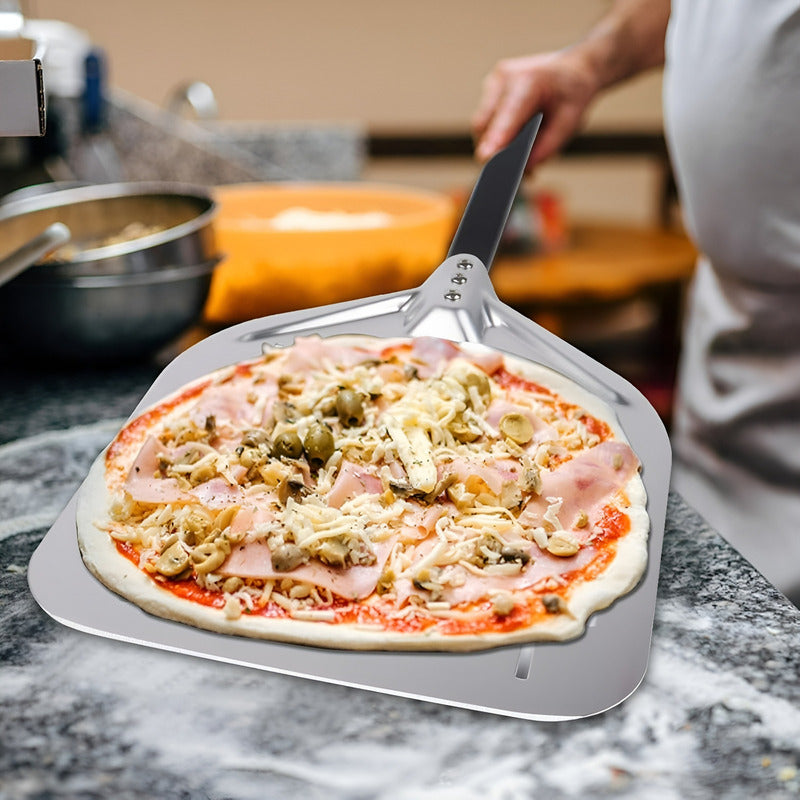 Pala Para Pizza Espatula Pizza Pala De Pizza Perforada 30cm Plateado