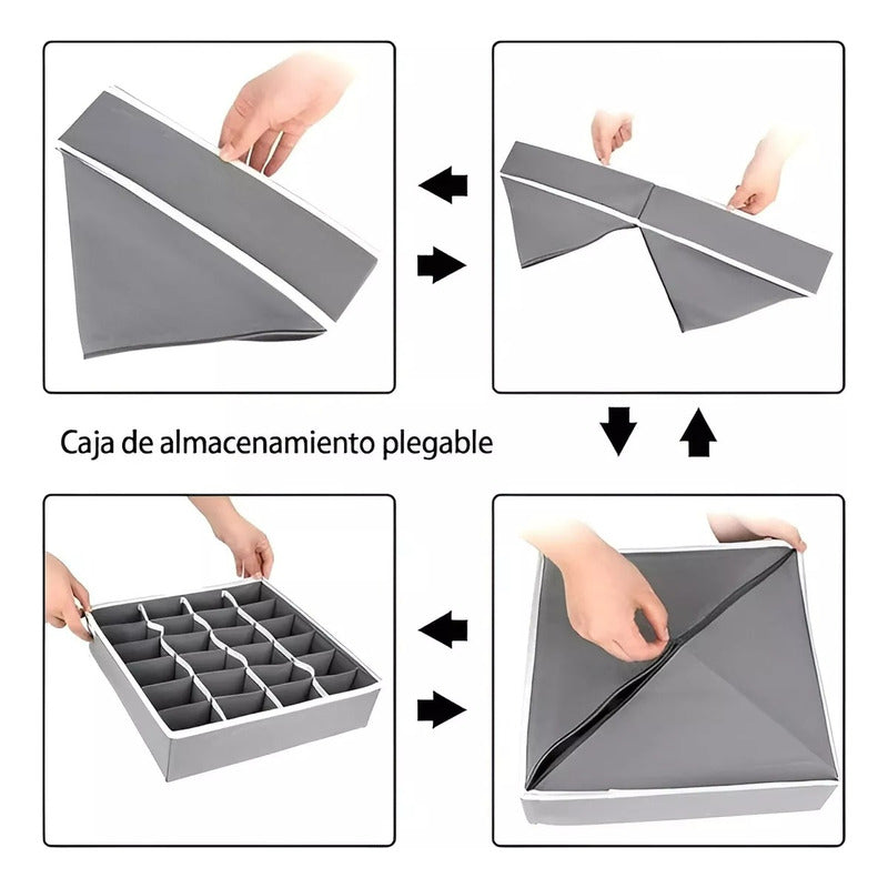 Pack X4 Organizador De Ropa Interior Organizador De Cajones