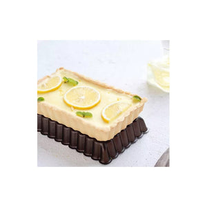 Molde Rectangular Individual Desmontable 12cm Metálico Tarta Pastelería Cl