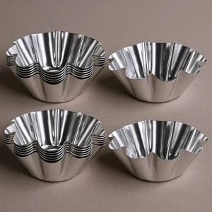 Pack X12 Molde Mini Tartaleta Tarta Moldes Aluminio 4,5cm Molde Tartaleta Molde Aluminio Molde De Tarta Molde Tartaleta Molde Mini Kuchen Resistentes Mini Tartaletas Pies Postres Pasteleriuscl Gris