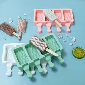 Moldes De Silicona Reposteria Molde Helados Molde Ladrillo Blanco