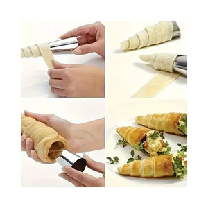 Pack X36 Cono Molde Para Cannoli Cachito Croissant Pan Danes Moldes De Cannoli Moldes Croissant Molde Para Pan Danes Cono Molde Para Cachito Molde De Croissant Accesorios Hornear Pasteleriuscl Gris