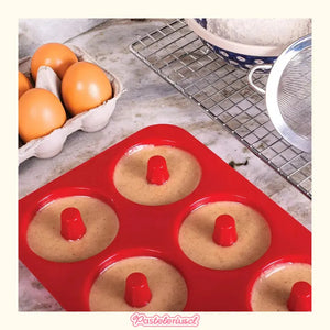 Pack X2 Moldes De Silicona Donas Moldes Donuts Molde Dona 6 Molde De Silicona Para Bagel Antiadherente Para Hornear... Multicolor.
