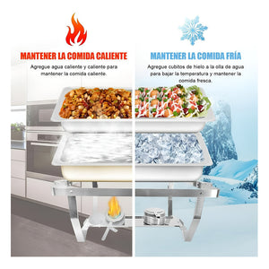 Chafer Bufetera Chafing Buffet Vapor 3 Depositos Chafers 3l