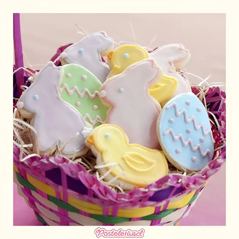 Set 16 Cortador De Galletas De Pascua Moldes Para Galletas Kit Para Hornear Accesorios De Pastelería Cortadores De... Plateado