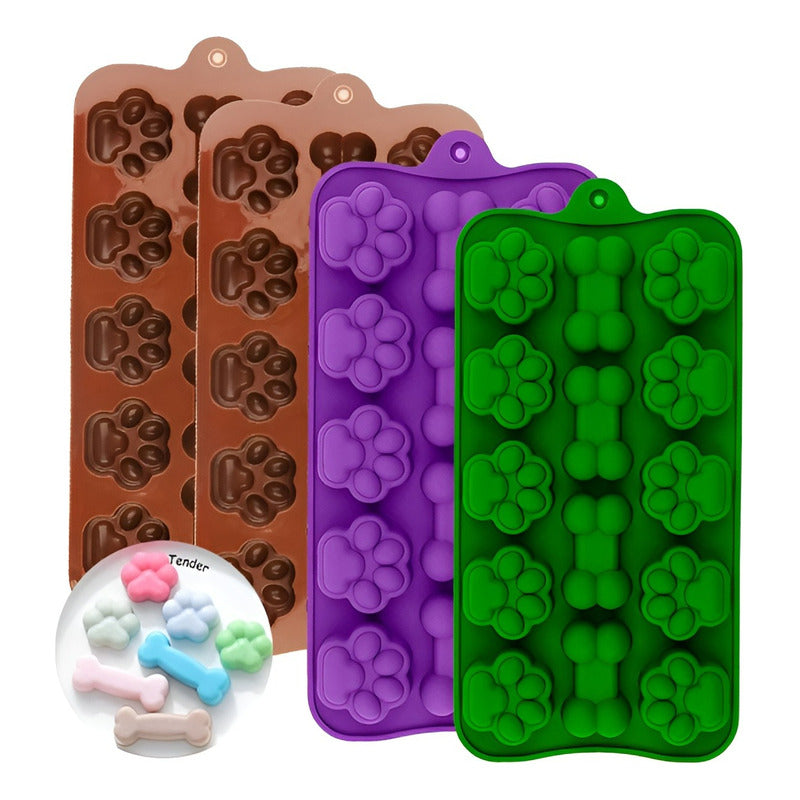 Set 4 Moldes Reposteria Molde Silicona Molde Helados Mascota