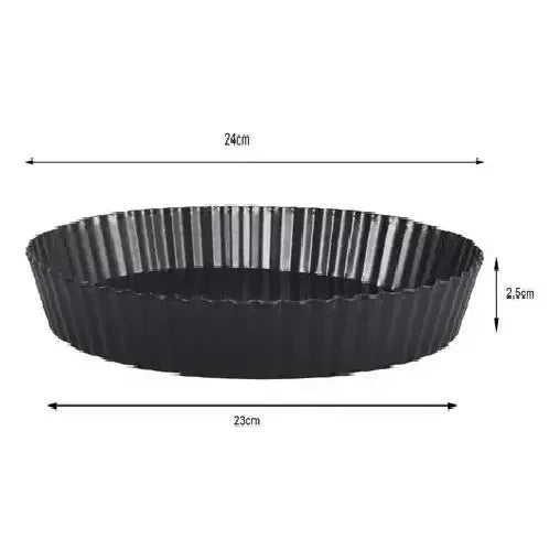 Pack X3 Moldes Desmontables 24cm Kuchen Molde Para Pie Tartaleta Desmontable Molde Redondo Extraíble Con Fondo... Gris