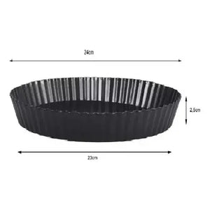 Pack X3 Moldes Desmontables 24cm Kuchen Molde Para Pie Tartaleta Desmontable Molde Redondo Extraíble Con Fondo... Gris