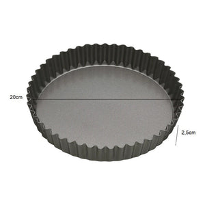 Molde Tartaleta Desmontable Moldes Desmontables Moldes Reposteria 20cm Color Gris