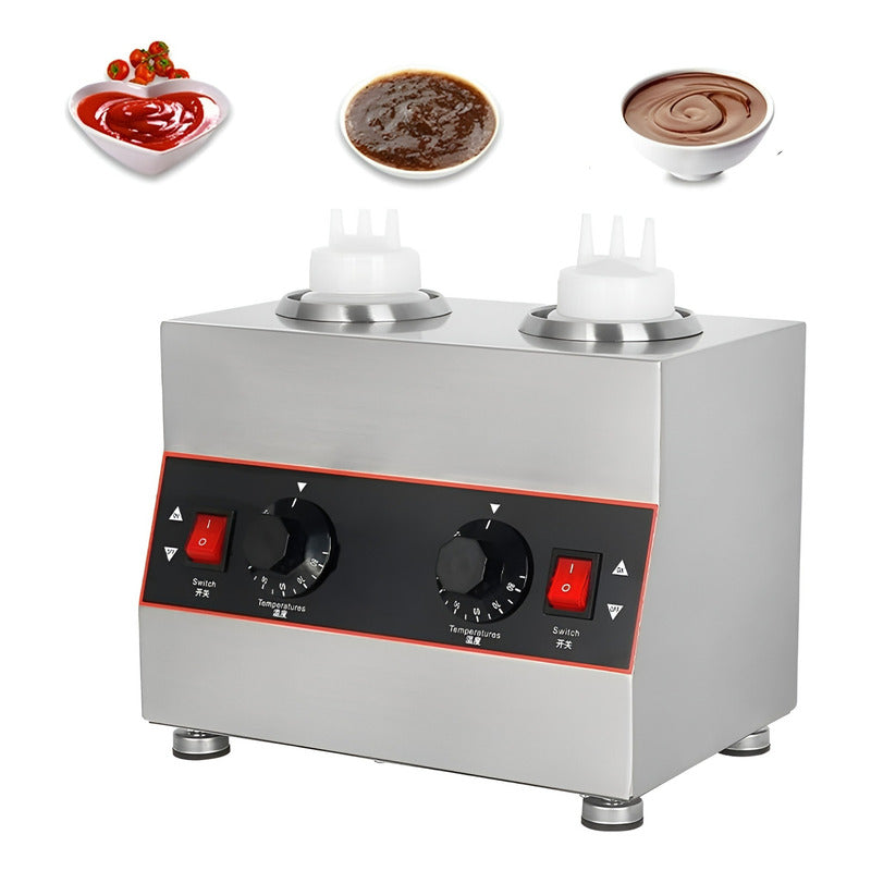 Dispensador Salsas Botellas Dispensadoras Envases 650ml Plateado