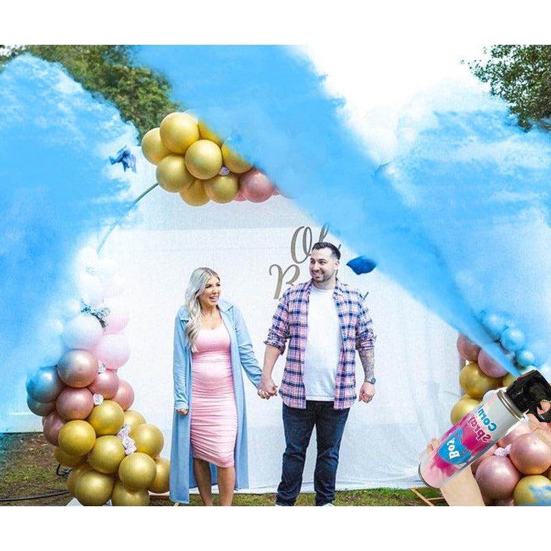 Pack X2 Extintor Humo Revelacion De Genero Cañon Spray Humo