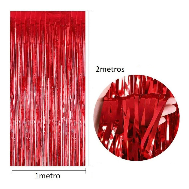 Cortina Guirnaldas Cumpleaños Guirnalda Cumpleaños Rojo 2m Rojo 101074