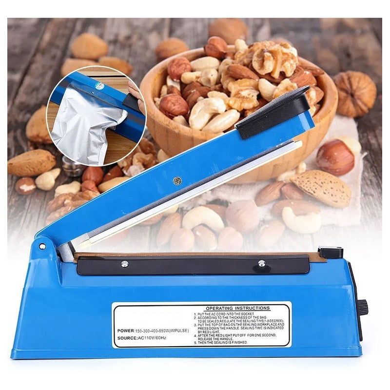 Sellador De Bolsa Selladora Maquina Selladora Selladora 30cm Azul 300mm Z0003