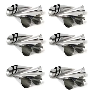 36 Cono Molde Para Cannoli Cachito Croissant Pan Cono Cachit Gris