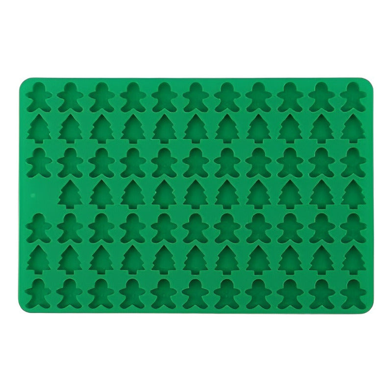 Moldes Chocolate Molde Silicona Navidad Arbol Jengibre 76cav Al Azar