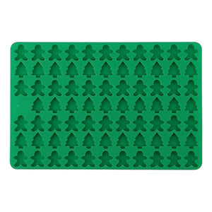 Moldes Chocolate Molde Silicona Navidad Arbol Jengibre 76cav Al Azar