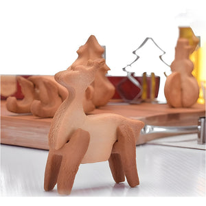 Moldes De Galletas Cortadores De Galletas Navidad Figuras 3d Plateado