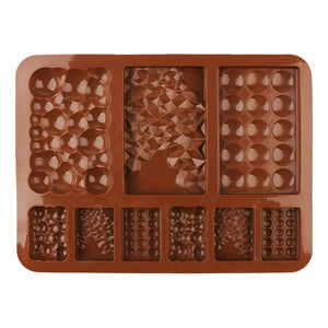 Pack X4 Moldes Chocolate Molde De Silicona Reposteria Gofres