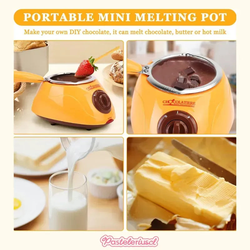 Maquina Para Derretir Chocolate Fondue Chocolate Máquina Calentadora Para Chocolate Olla Fondue Maquina Para Derretir... Amarillo