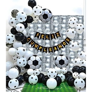 Set De Globos Decoracion Cumpleaños Futbol Cotillon Fiestas