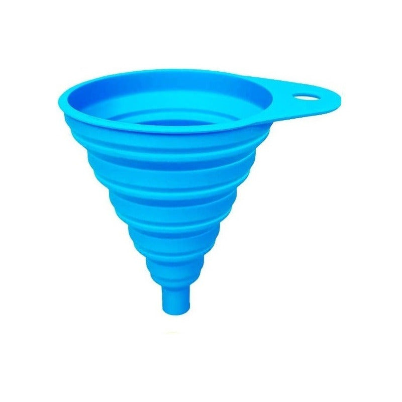 Embudo Plastico Embudo De Silicona Plegable Embudos Plegable Azul